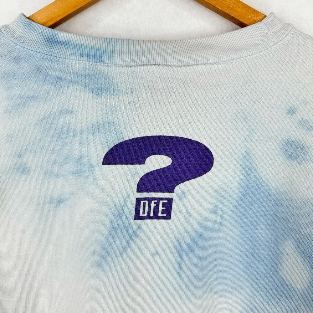 Vintage Tie Dye Graphic Sweatshirt Different is Beautiful Colorful Frogs Large - Picture 6 of 8